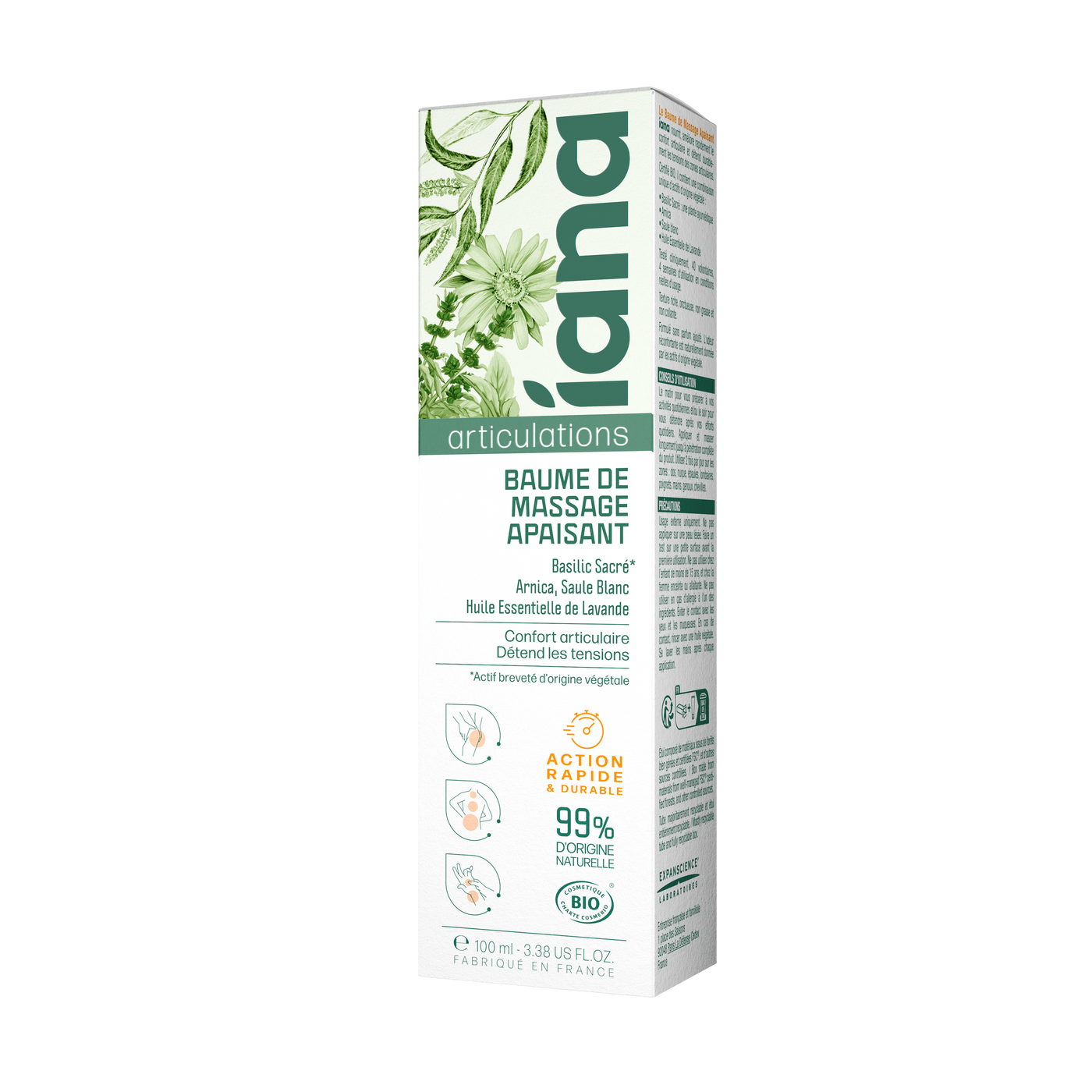 Baume de Massage Apaisant - Articulations